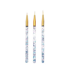 3 Pcs Acrylic Pull Line Pens Nail DIY Drawing Painting Striping Tools
