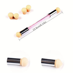 Nail Art Brush Sponge Tool Double-ended Pens Gradient Brushes