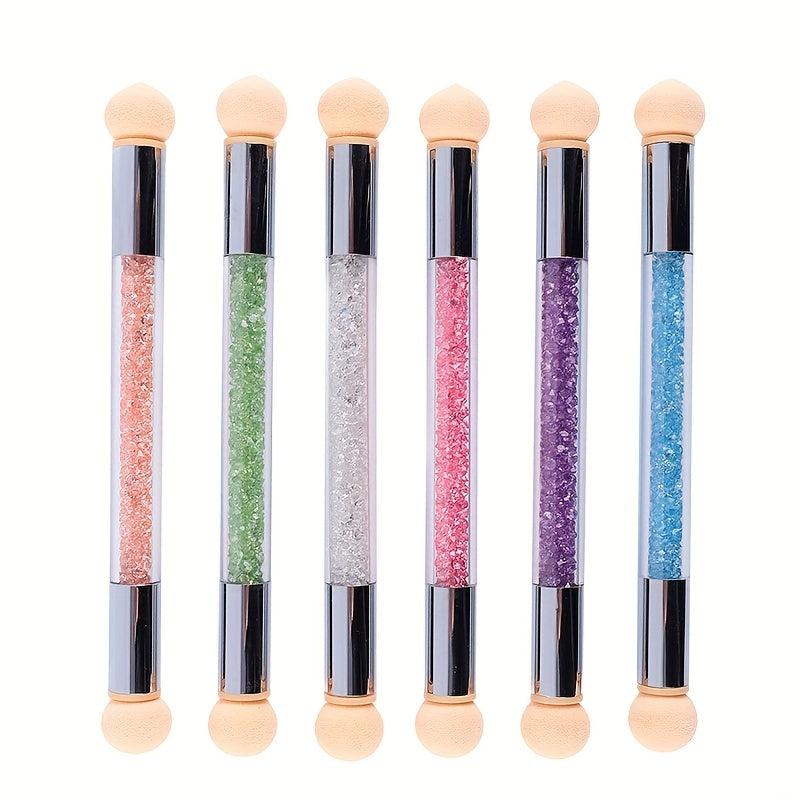 Nail Art Brush Sponge Tool Double-ended Pens Gradient Brushes
