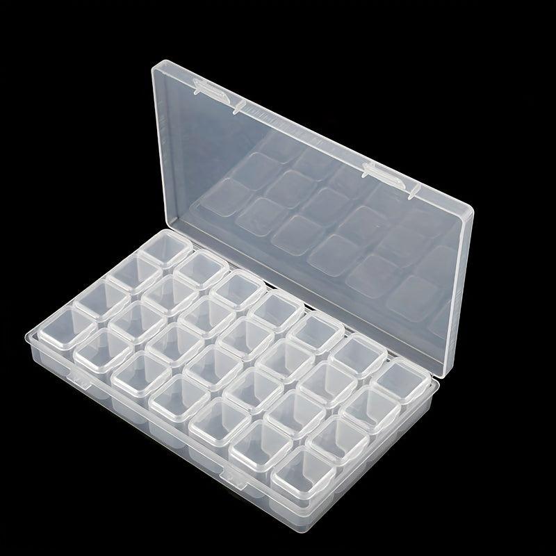 Transparent Plastic Nail Storage Box for Nail Tools or Cosmetics