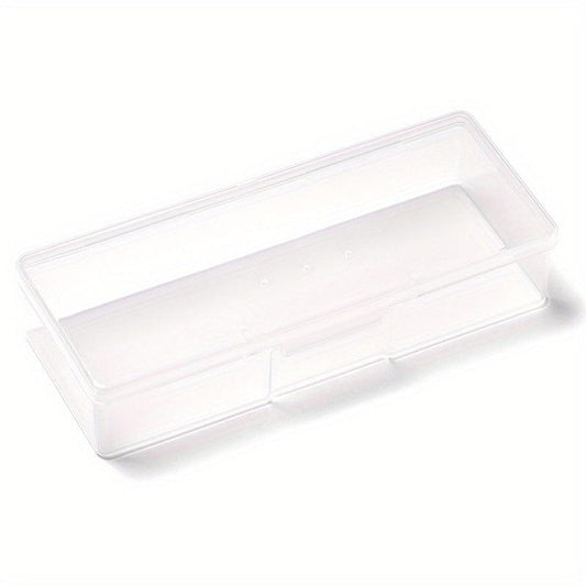 Transparent Plastic Nail Storage Box for Nail Tools or Cosmetics