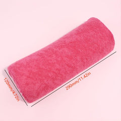 Pink Sponge Nail Hand Rest Pillow for DIY Nail Art and Salon