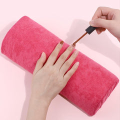 Pink Sponge Nail Hand Rest Pillow for DIY Nail Art and Salon