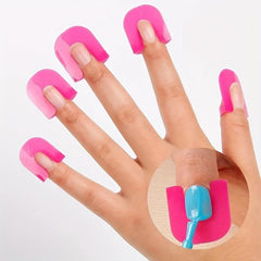 26pcs U Shape Nail Polish Protector Nail Guards Spill Proof Stickers