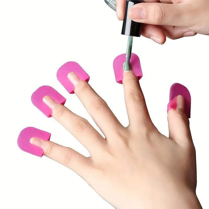 26pcs U Shape Nail Polish Protector Nail Guards Spill Proof Stickers