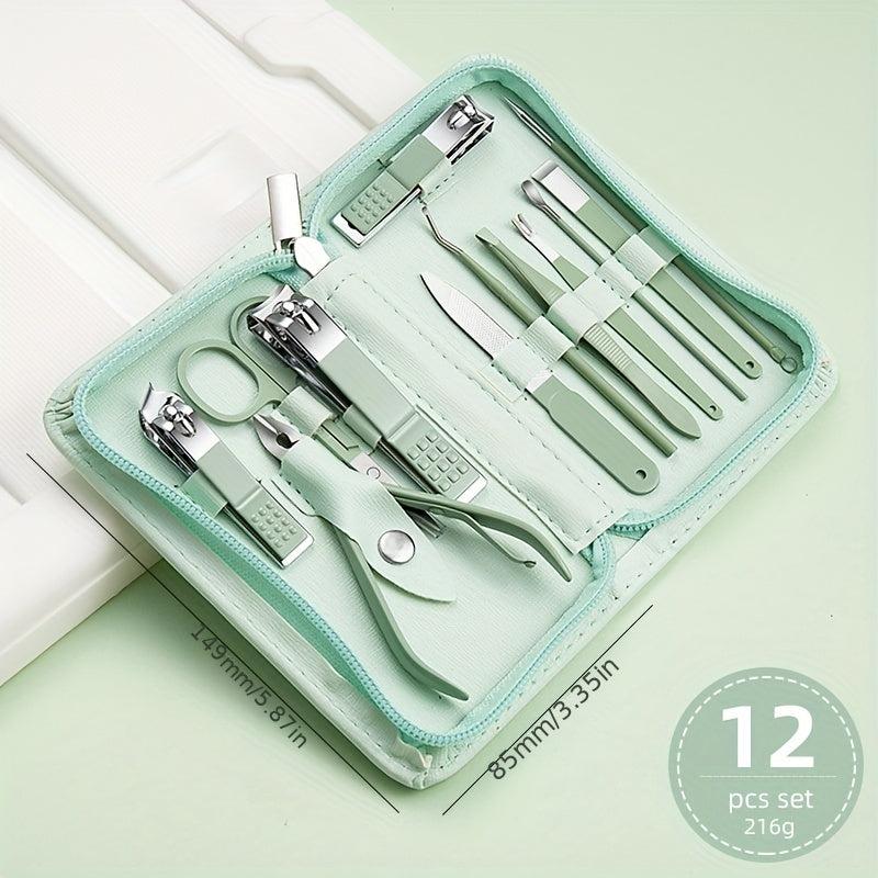Professional Nail Clippers Set for Thick Nails with Travel Case