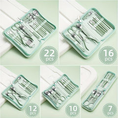 Professional Nail Clippers Set for Thick Nails with Travel Case