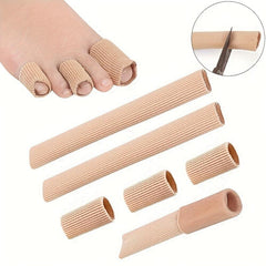 Nylon Gel Tube Toe Protection Guard Khaki Cover