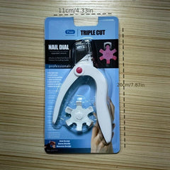Acrylic Nail Clipper with 6 Size Options Dial Professional Manicure Tools