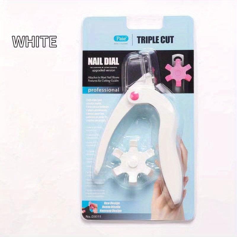 Acrylic Nail Clipper with 6 Size Options Dial Professional Manicure Tools