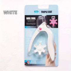 Acrylic Nail Clipper with 6 Size Options Dial Professional Manicure Tools