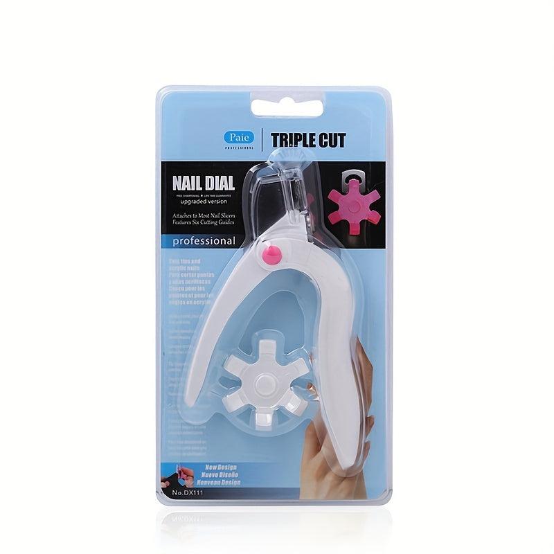 Acrylic Nail Clipper with 6 Size Options Dial Professional Manicure Tools