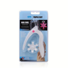 Acrylic Nail Clipper with 6 Size Options Dial Professional Manicure Tools