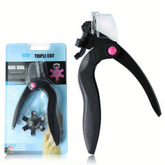 Acrylic Nail Clipper with 6 Size Options Dial Professional Manicure Tools