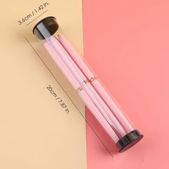 5pcs Fine Striper Brush Set for Nail Art - Pink Metal Handle