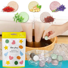 7pcs Natural Foot Bath Effervescent Tablets for Tired Feet