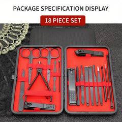 Portable Manicure Set with Cleaning Tool and File
