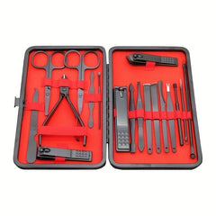 Portable Manicure Set with Cleaning Tool and File