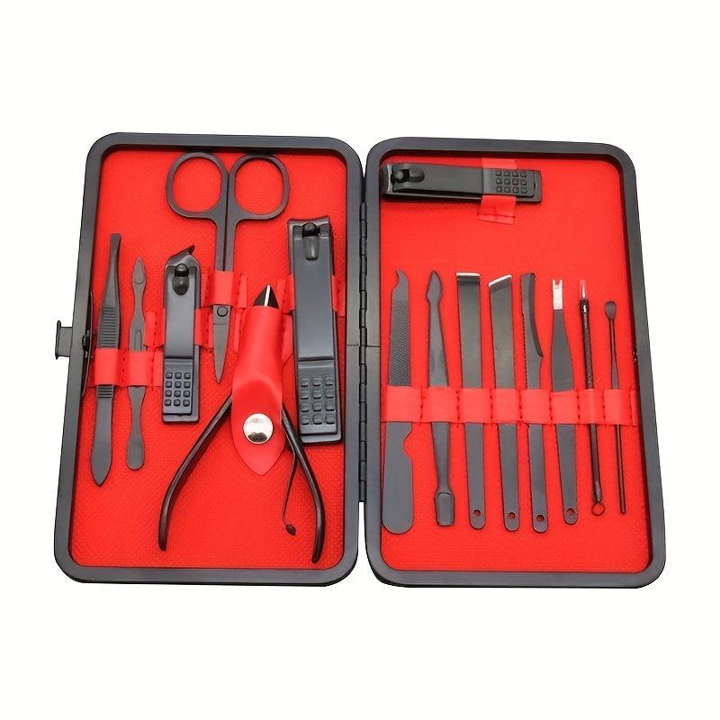 Portable Manicure Set with Cleaning Tool and File