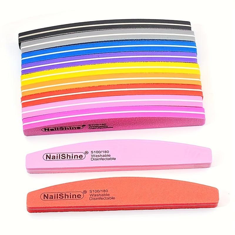 20PCS Nail Files For Natural Acrylic Nails Nail Buffer Block