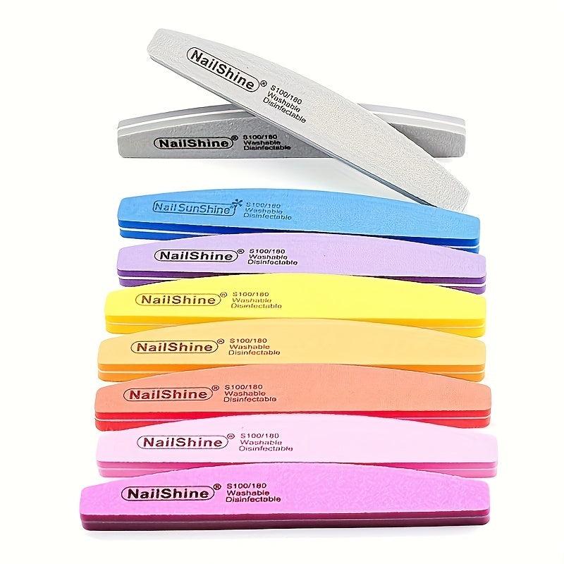20PCS Nail Files For Natural Acrylic Nails Nail Buffer Block