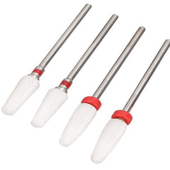 10pcs Ceramic Nail Grinding Heads Set with Storage Box for Manicure Nail File