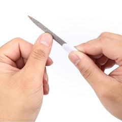 8 pcs Stainless Steel Double Sided Nail Files for Professional Manicures