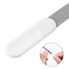 8 pcs Stainless Steel Double Sided Nail Files for Professional Manicures
