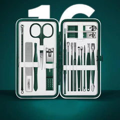 Nail Clipper Pedicure Set with Travel Case Gift for Men Women Families