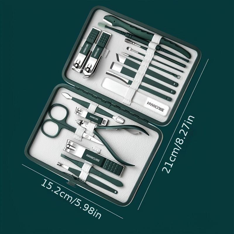 Nail Clipper Pedicure Set with Travel Case Gift for Men Women Families