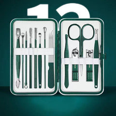 Nail Clipper Pedicure Set with Travel Case Gift for Men Women Families