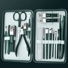 Nail Clipper Pedicure Set with Travel Case Gift for Men Women Families