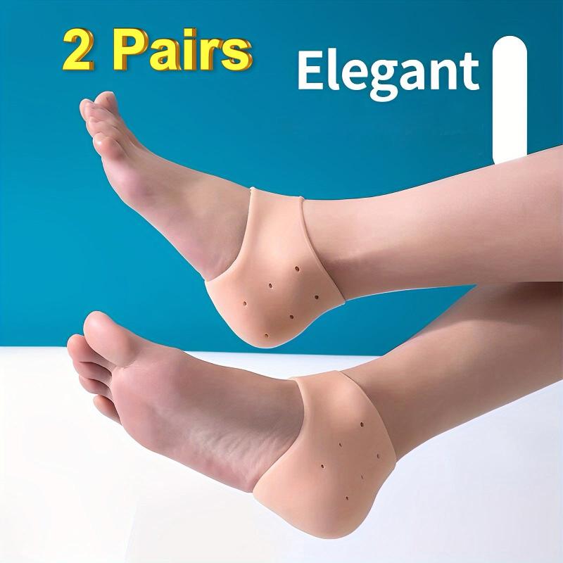 Silicone Heel Cups for Cracked Heels - Unisex Fit Gel Heel Pads