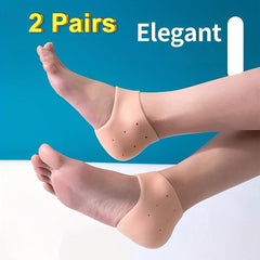 Silicone Heel Cups for Cracked Heels - Unisex Fit Gel Heel Pads