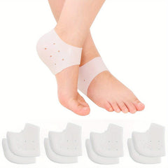 Silicone Heel Cups for Cracked Heels - Unisex Fit Gel Heel Pads