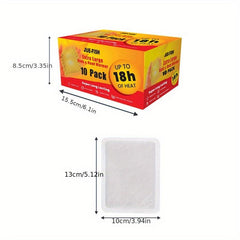 10pcs Hand & Body Warmer Long Lasting Air Activated For Body Hands & Toes