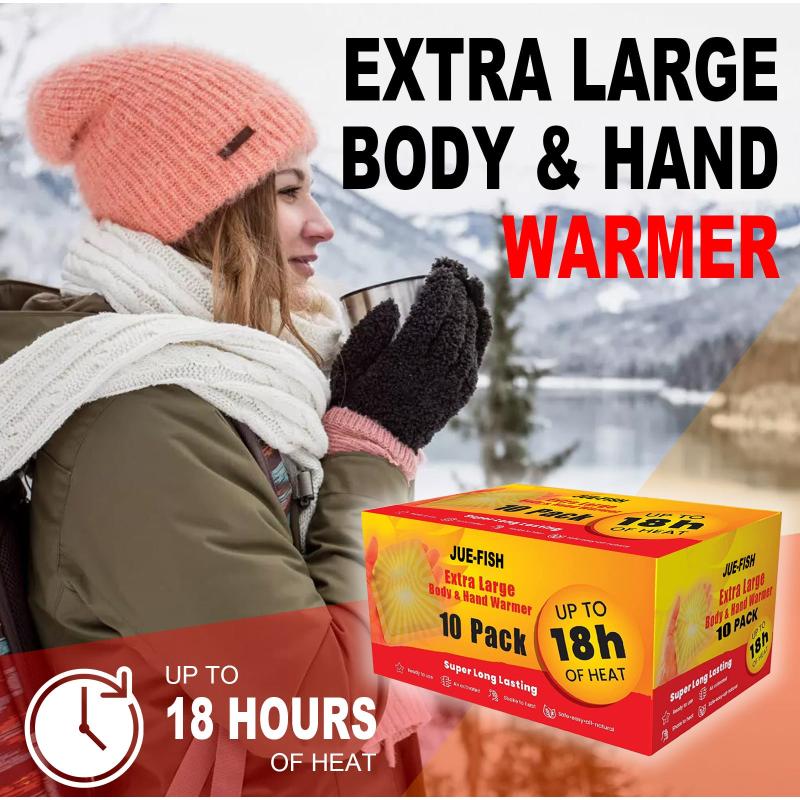 10pcs Hand & Body Warmer Long Lasting Air Activated For Body Hands & Toes