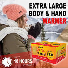 10pcs Hand & Body Warmer Long Lasting Air Activated For Body Hands & Toes