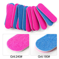 20 Pcs Mini Double Sided Nail File Disposable Nail Buffer Manicure Tools Salon
