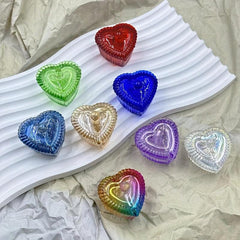 Sweet Heart Acrylic Liquid Powder Glass Cup