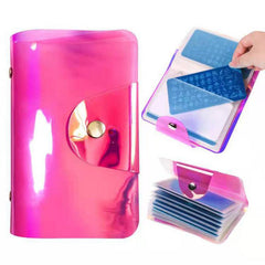 20 Slots Holographics Stamping Plate Case Nail Art Stamp Card Bag