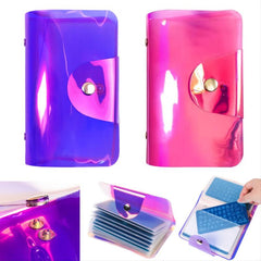 20 Slots Holographics Stamping Plate Case Nail Art Stamp Card Bag