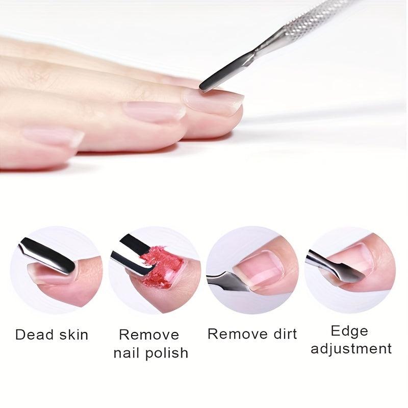 Gel Nail Polish Remover Kit with Clips, Pads, File, Buffer Block