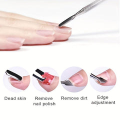 Gel Nail Polish Remover Kit with Clips, Pads, File, Buffer Block