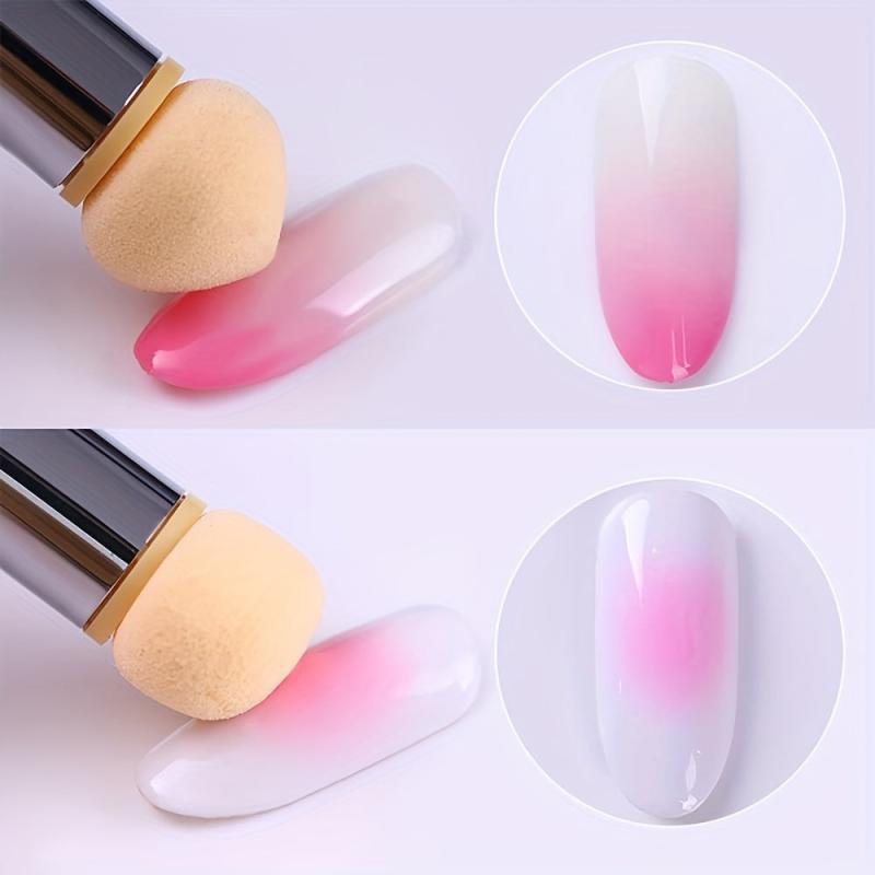 Nail Sponges Pen Ombre Nail Brush Double Head Nail Art Brush