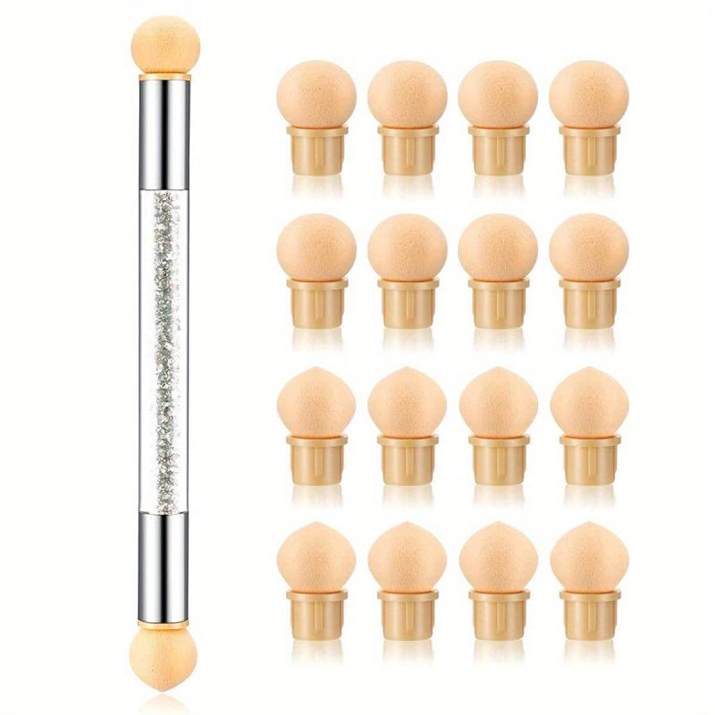Nail Sponges Pen Ombre Nail Brush Double Head Nail Art Brush