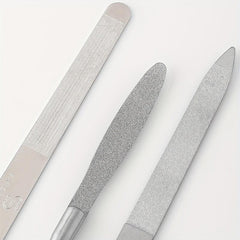 Stainless Steel Nail File Double Sided Polishing Nails Tool
