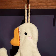 Soft Coral Fleece Duck Towel Gray