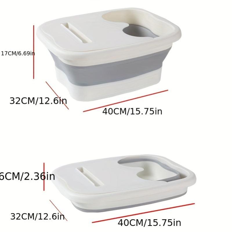 Collapsible Foot Bath Foot Soak Tub With Handle Durable Plastic Foot Bucket