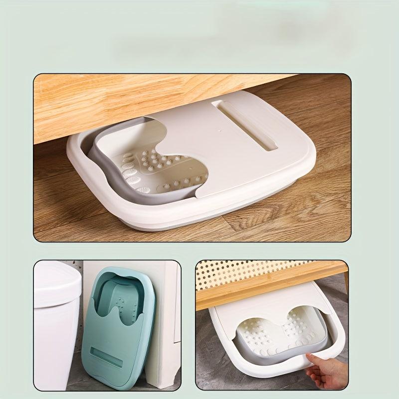 Collapsible Foot Bath Foot Soak Tub With Handle Durable Plastic Foot Bucket